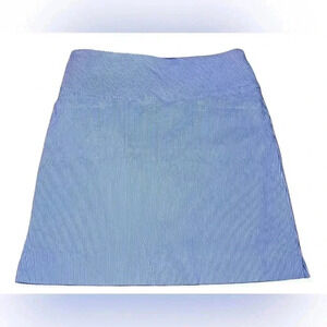 S.C. & CO. Ladies Tummy Control Blue White Pinstripe Skort Size Small Golf